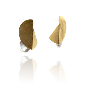 Return to the Fold Pearl Earrings-Earrings-Katerina Pimenidu-Pistachios