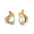 Return to the Fold Pearl Earrings-Earrings-Katerina Pimenidu-Pistachios