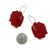 Rose Flower Patch Earrings - Red-Earrings-Jess Dare-Pistachios