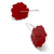 Rose Flower Patch Earrings - Red-Earrings-Jess Dare-Pistachios