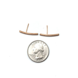 Rose Gold Bar Earring-Earrings-Bernd Schmid-Pistachios