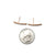 Rose Gold Bar Earring-Earrings-Bernd Schmid-Pistachios