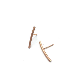 Rose Gold Bar Earring-Earrings-Bernd Schmid-Pistachios