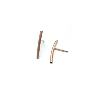 Rose Gold Bar Earring-Earrings-Bernd Schmid-Pistachios