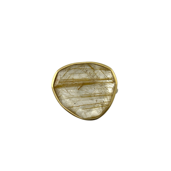 Rutilated Quartz Ring Rings Heather Guidero Pistachios