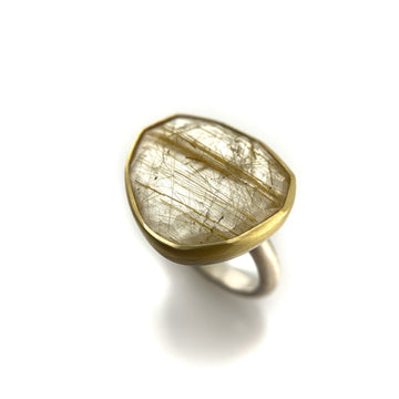 Rutilated Quartz Ring