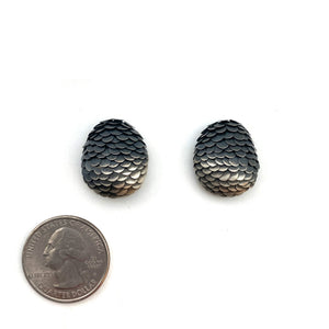 Scale Texture Studs-Earrings-Emmeline Hastings-Pistachios