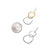Shape Drop Earrings-Earrings-Manuela Carl-Pistachios
