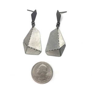 Short Origami Earrings-Earrings-Aleksandra Przybysz-Pistachios