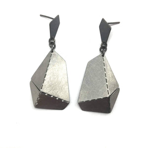 Short Origami Earrings-Earrings-Aleksandra Przybysz-Pistachios