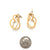 Short Ringlet Earrings - Gold-Earrings-Arek Wolski-Pistachios
