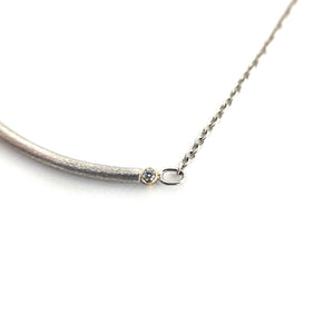 Silver Bar Necklace-Necklaces-Fritz Heiring-Pistachios