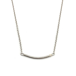 Silver Bar Necklace-Necklaces-Fritz Heiring-Pistachios