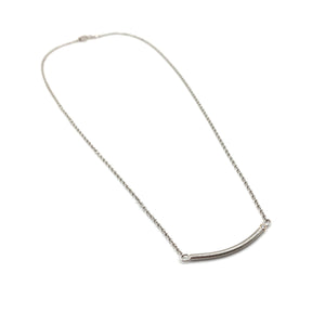 Silver Bar Necklace-Necklaces-Fritz Heiring-Pistachios