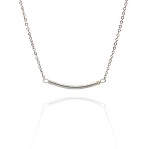 Silver Bar Necklace-Necklaces-Fritz Heiring-Pistachios