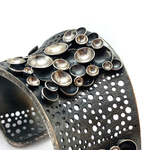 Silver Bubble Cuff-Bracelets-So Young Park-Pistachios
