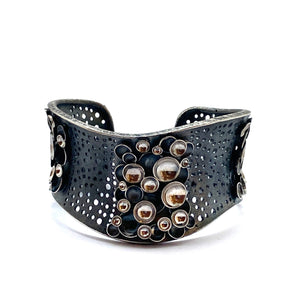 Silver Bubble Cuff-Bracelets-So Young Park-Pistachios