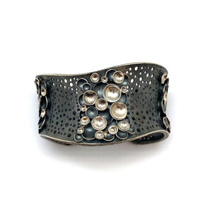 Silver Bubble Cuff-Bracelets-So Young Park-Pistachios