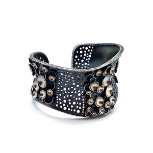 Silver Bubble Cuff-Bracelets-So Young Park-Pistachios