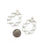 Silver Bubble Link Earrings-Earrings-Emily Rogstad-Pistachios