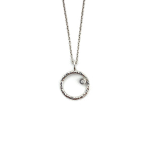 Silver Circle Necklace-Necklaces-Fritz Heiring-Pistachios