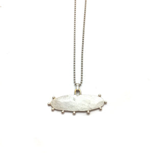Silver Cloud Pendant Necklace-Necklaces-Leia Zumbro-Pistachios