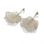 Silver Crocheted Burst Earrings-Earrings-Sowon Joo-Pistachios