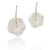 Silver Crocheted Burst Earrings-Earrings-Sowon Joo-Pistachios