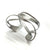 Silver Cyborg Cuff-Bracelets-Aleksandra Przybysz-Pistachios