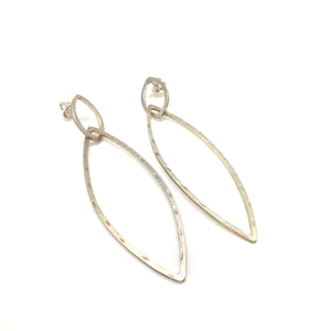Silver Ellipse Link Posts-Earrings-Gilly Langton-Pistachios