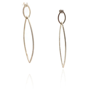 Silver Ellipse Link Posts-Earrings-Gilly Langton-Pistachios