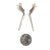 Silver Lighting Bolt Earrings-Earrings-Aleksandra Przybysz-Pistachios