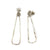 Silver Oblong Knot Hoops-Earrings-Leia Zumbro-Pistachios