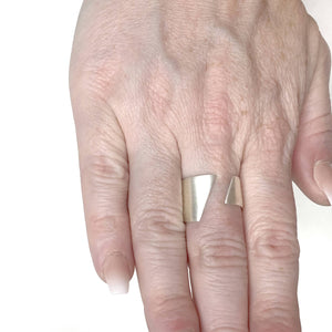 Silver Open Edge Ring-Rings-Barbara Schletterer-Pistachios