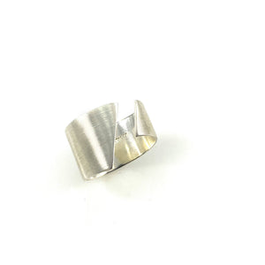 Silver Open Edge Ring-Rings-Barbara Schletterer-Pistachios