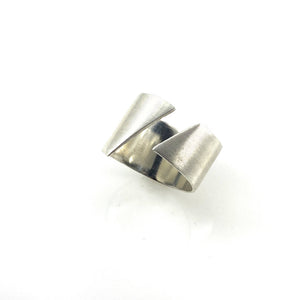 Silver Open Edge Ring-Rings-Barbara Schletterer-Pistachios