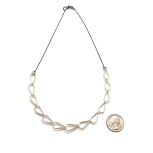 Silver Petal Necklace-Necklaces-Emily Rogstad-Pistachios