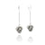 Silver Petal Orb Drops-Earrings-Veronika Majewska-Pistachios