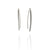 Silver Short Bow Earrings-Earrings-Ursula Muller-Pistachios