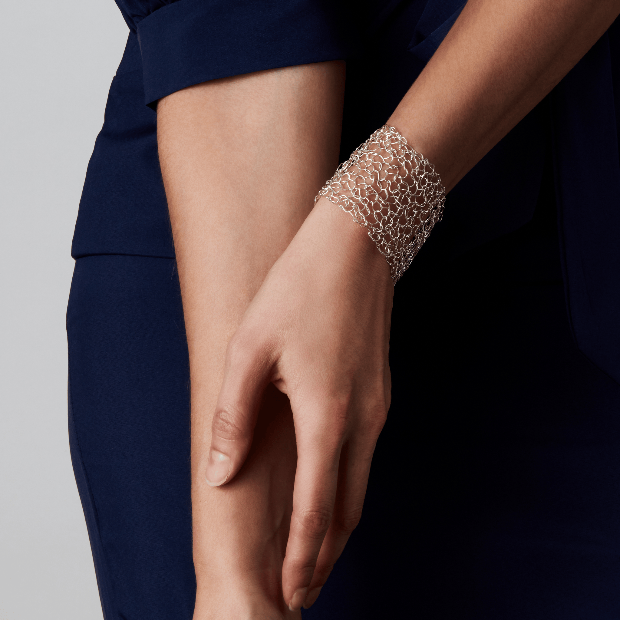 Silver Woven Cuff Bracelets Kathryn Stanko Pistachios