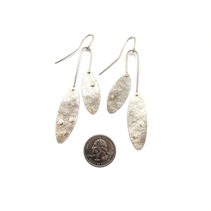 Silver and Diamond Chandelier Earrings-Earrings-Biba Schutz-Pistachios