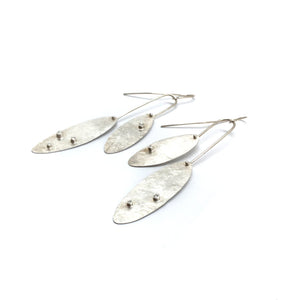Silver and Diamond Chandelier Earrings-Earrings-Biba Schutz-Pistachios