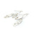 Silver and Diamond Chandelier Earrings-Earrings-Biba Schutz-Pistachios