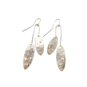 Silver and Diamond Chandelier Earrings-Earrings-Biba Schutz-Pistachios