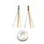 Silver and Gold Layered Bar Earrings-Earrings-Franziska Rappold-Pistachios