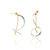 Silver/Gold Ribbon Twist Earrings-Earrings-Jacek Zdanowski-Pistachios