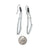 Single Glass Layer Tube Earrings-Earrings-Karen Gilbert-Pistachios