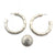 Sliced Silver Hoops-Earrings-Biba Schutz-Pistachios