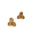Small 3D Petal Earrings - Gold-Earrings-Malgosia Kalinska-Pistachios