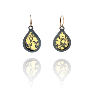 Small Gold Teardrop Earrings-Earrings-Luana Coonen-Pistachios